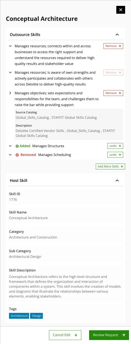 Host view drawer