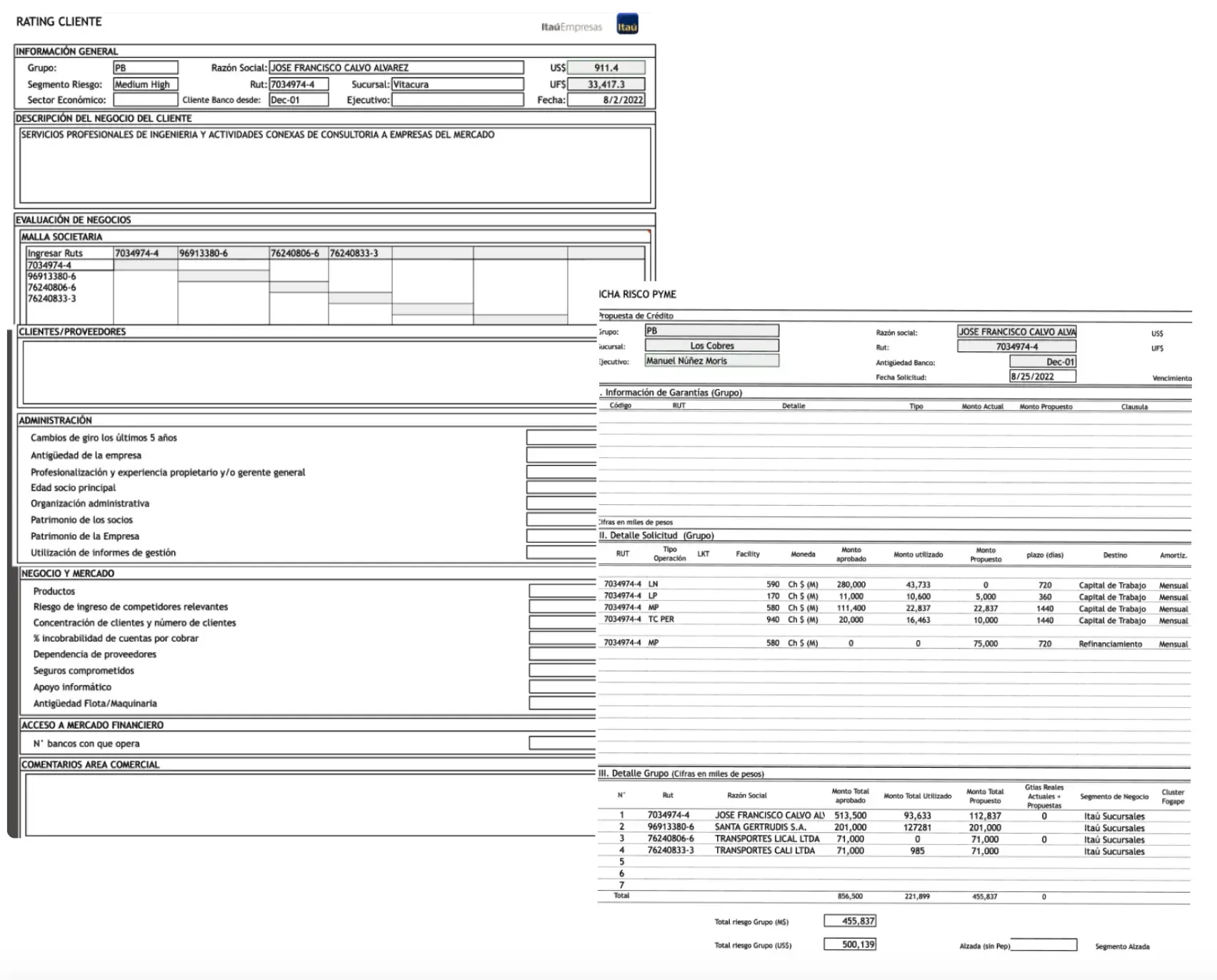 Before: manual data entry