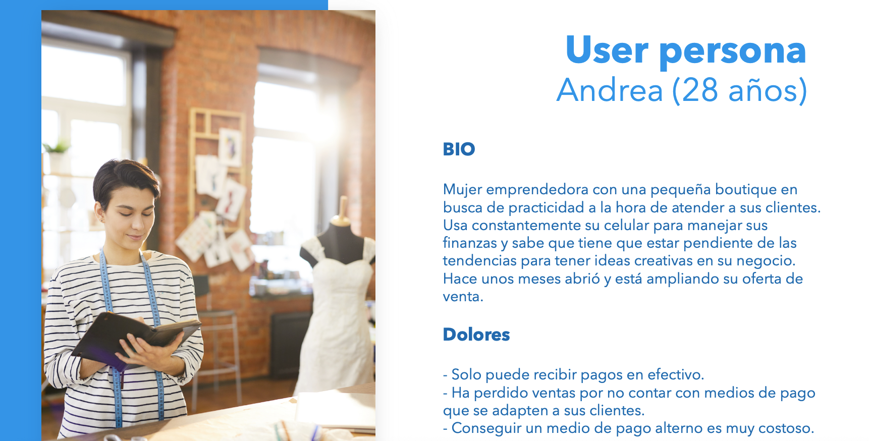 User persona: Andrea